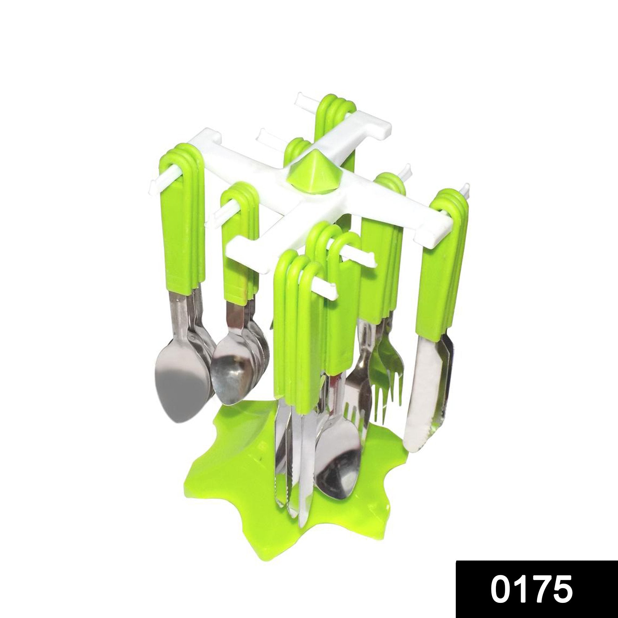 0175 24 Piece Stainless Steel Premium Cutlery Set With Stand - SkyShopy 0175 24 Piece Stainless Steel Premium Cutlery Set With Stand - SkyShopy